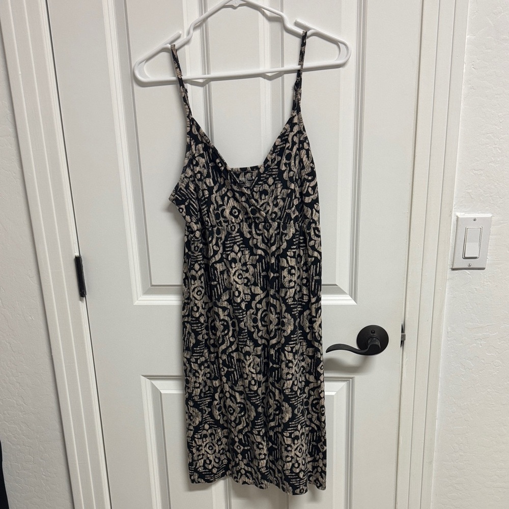 Sonoma Life $ Style Sundress - Black and Tan- Medium